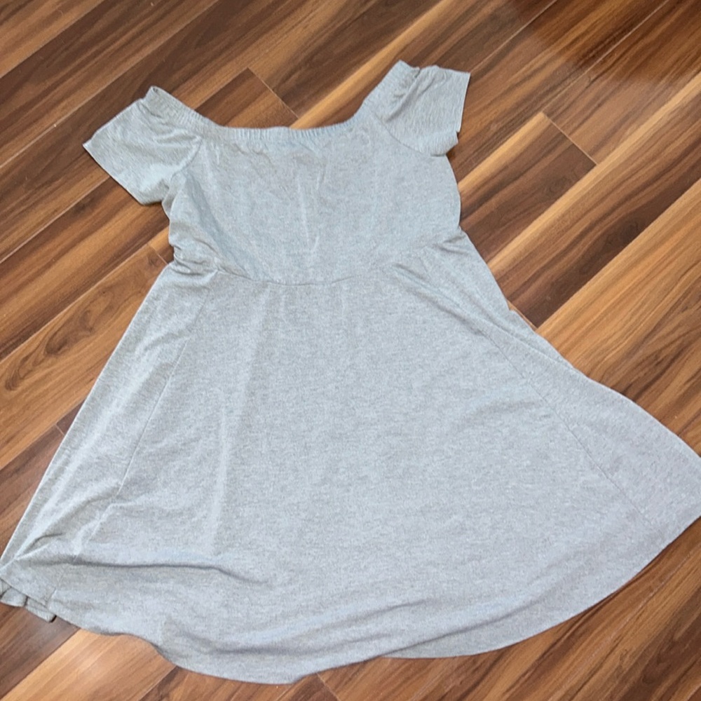 Size 2 / 2X Torrid Off the shoulder grey skater dress